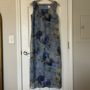 Miss‎ Dorby Vintage Sheer Floral Maxi Dress